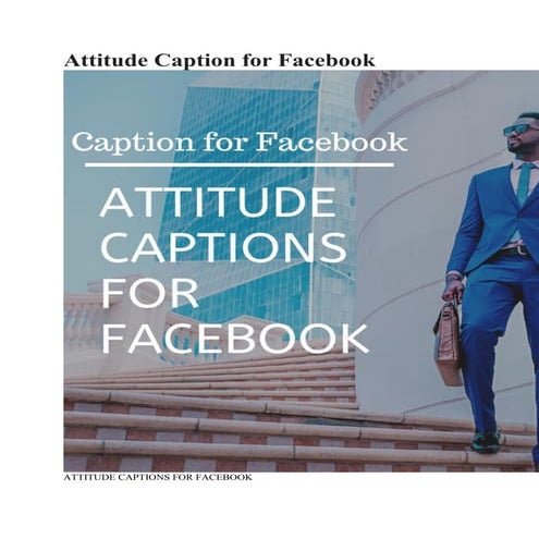 Attitude Captions for Facebook