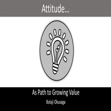 Attitude as path to growth - entrepreneurship series