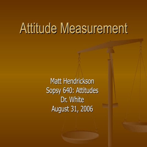 Attitude Measurement