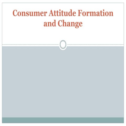 Multi attribute attitude model | PPTX
