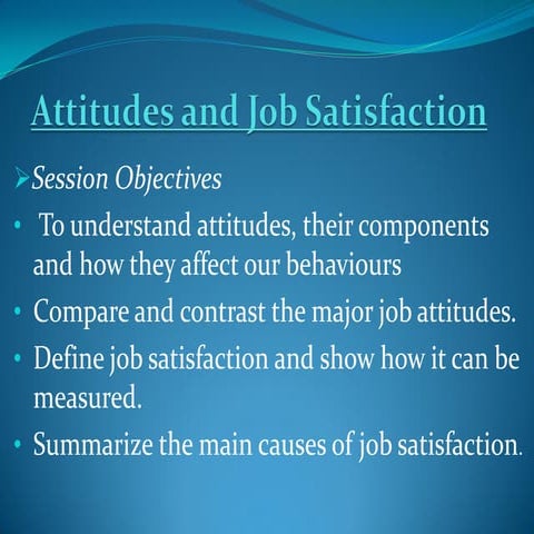 Attitudes and job_satisfaction