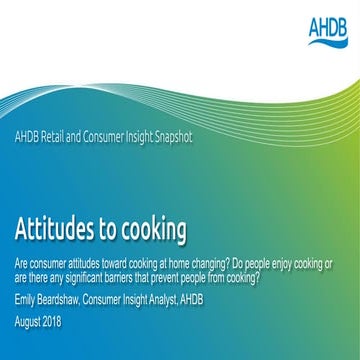 Attitudes to cooking