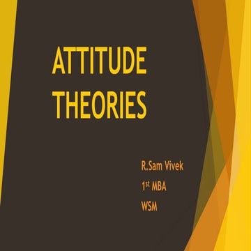 Attitude theories