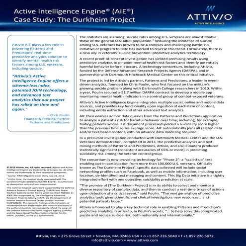 Attivio Customer Success Story - Durkheim Project 