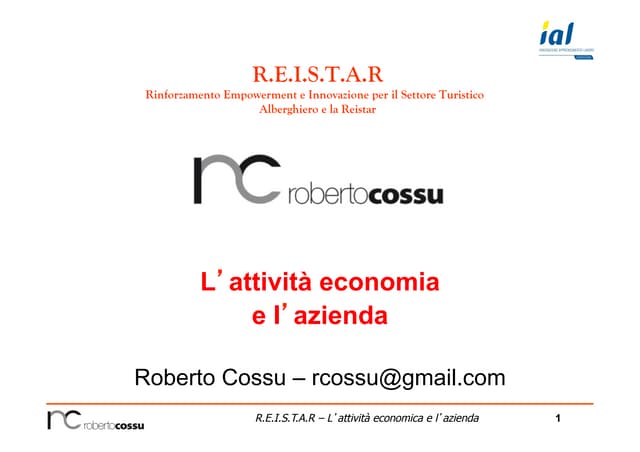 Attività economica e l'azienda