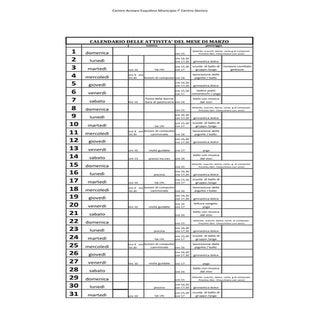 Attività aprile 2015