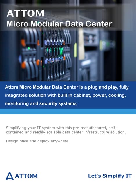 Attom Micro Data Center Brochure