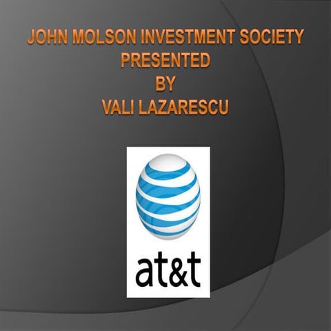 At&t financial analysis | PPTX