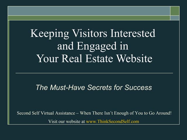 Attracting website visitors