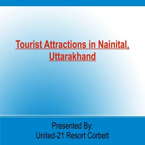 Tourist Attractions in Nainital