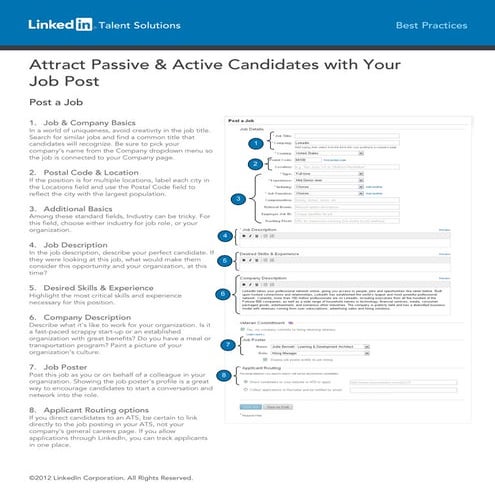 Attractive jobpostings