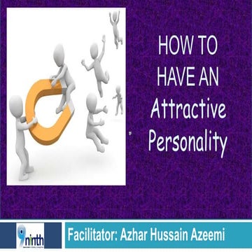 Workshop on "Attractive personality"