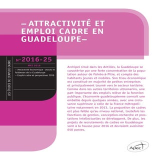 Etude Apec - Attractivité et emploi...