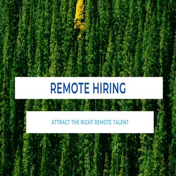 Attract the right top talent 