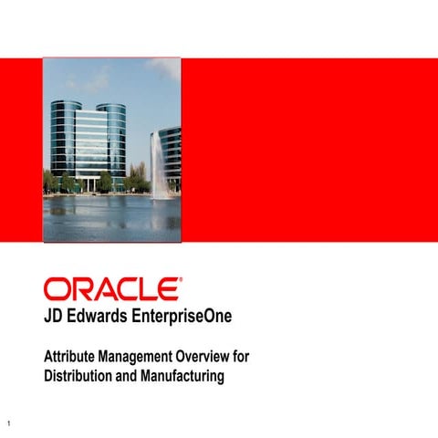 Attribute Management Overview for Distribution and Manufacturing