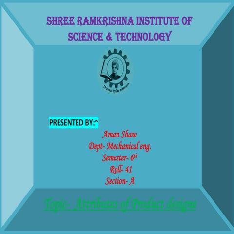 Attributes of product designs