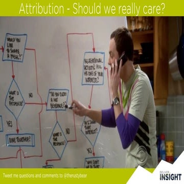 Digital Attribution - should we care? - #SAScon @therustybear