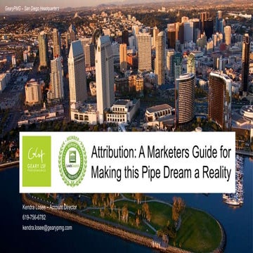 Attribution: A Marketers Guide for Making This Pipe Dream a Reality