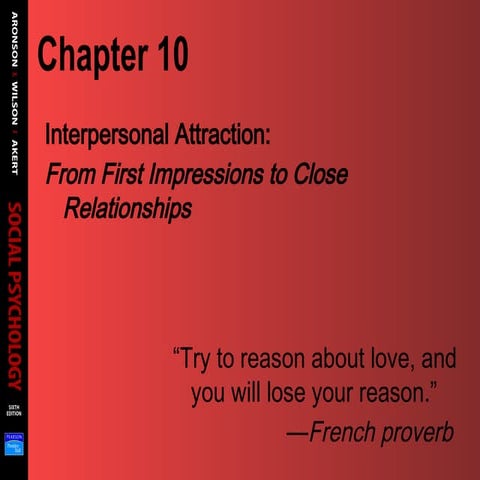 Attrxactxion in relationships in A.psychology