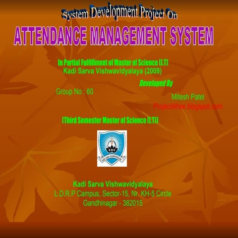 Atttendance managementsystem