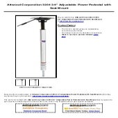 Attwood 3204 3/4" Adjustable Power Pedestal With Seat Mount - For Boats
