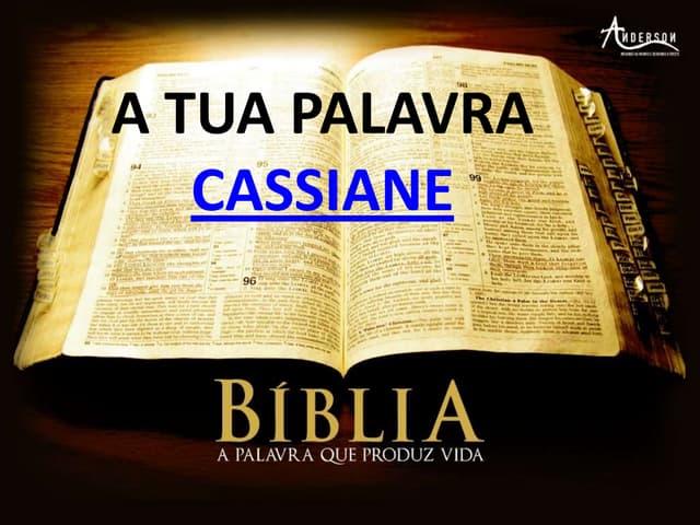 A tua palavra escondi cassiane | PPTX