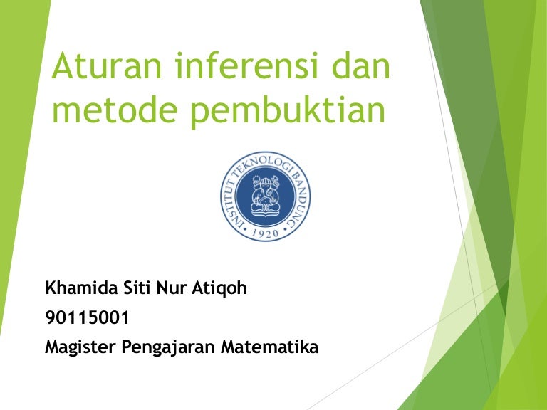 Aturan Inferensi Dan Metode Pembuktian