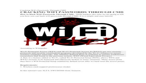 A tutorial showing you how to crack wifi passwords using kali linux!
