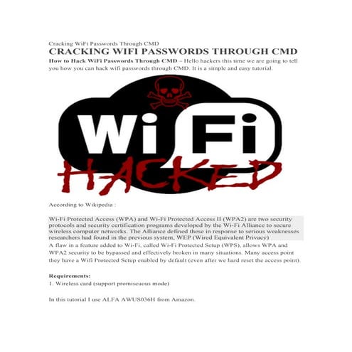 A tutorial showing you how to crack wifi passwords using kali linux!