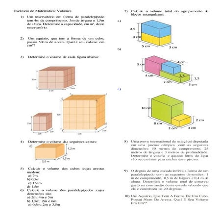 Volumes e simetria | DOCX