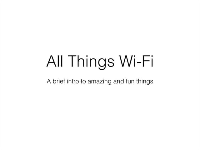 Wi-Fi Denver OWASP Presentation Feb. 15, 2017