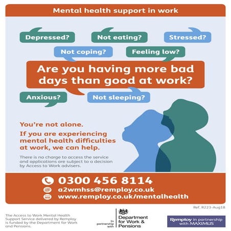 Department of health anonymous mental health support