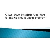 A Two Stage Heuristic Algorithm For...
