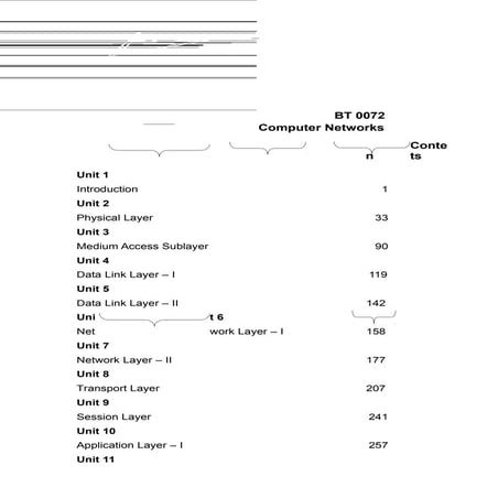Bt 72 computer networks