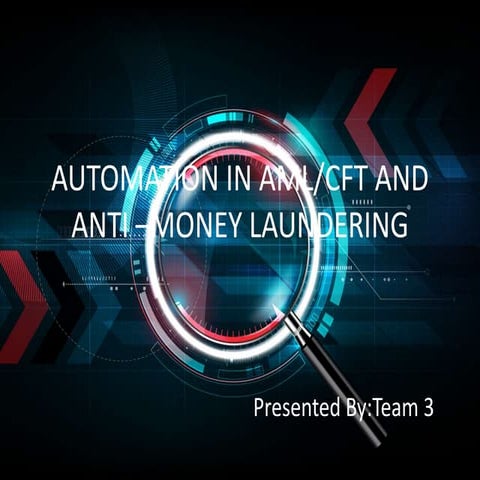 AUTOMATION IN AML,.........................