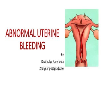 Abnormal uterine  bleeding definition ppt