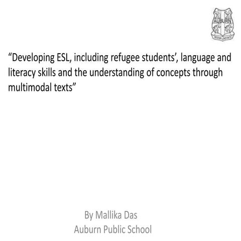 2012 TESOL Seminar 3:Auburn Public School presentation 