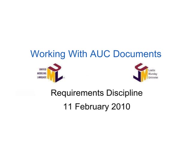 Create A Use Case Document with ReqPro