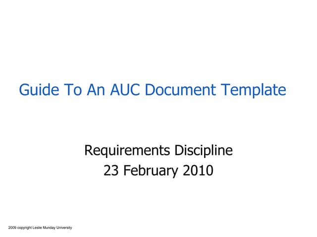 How to Complete a Use Case Templlate with MS Word