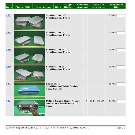 Auction report 27 | PDF