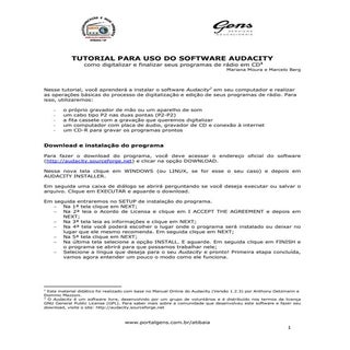 Audacity - Tutorial