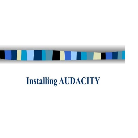 Audacity Install