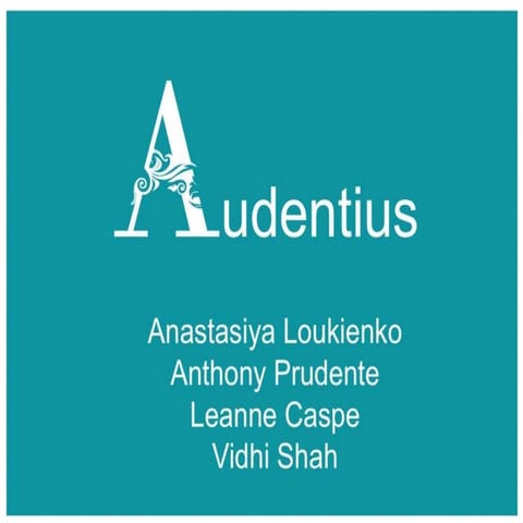 2014 Jim Chelius Final Round Presentation Team Audentius