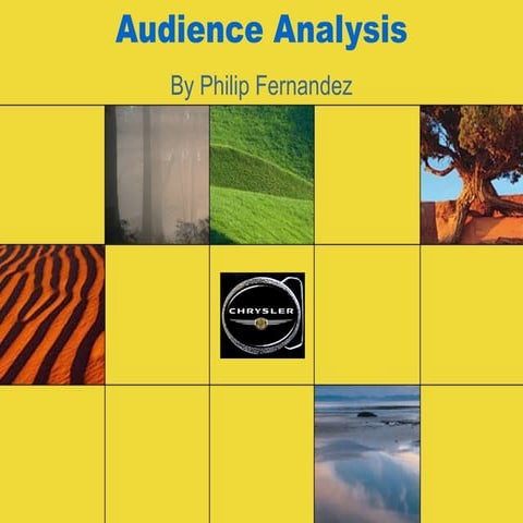 Audiance Analysis