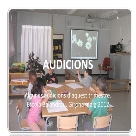 Projecte audicions. Escola Balandrau de Girona