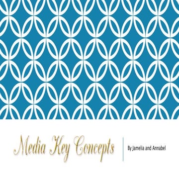 Media Key Concepts 