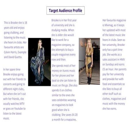 target audience profile | PPTX