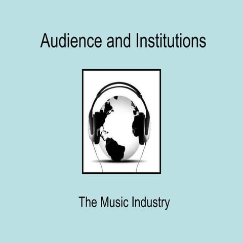 Audience and institutions film industry