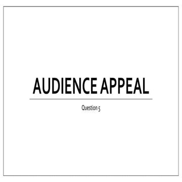 Audience appeal q5