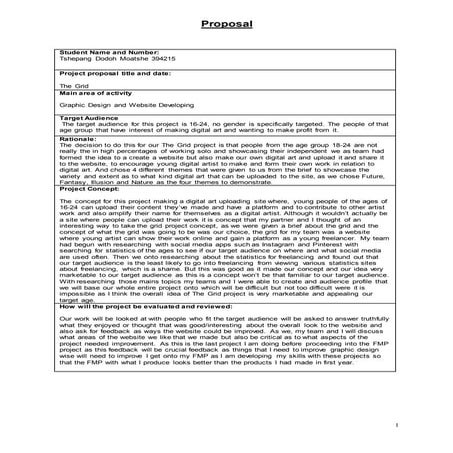 Audience blank proposal